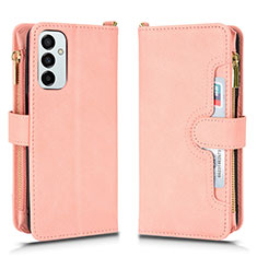 Handytasche Stand Schutzhülle Flip Leder Hülle BY2 für Samsung Galaxy M23 5G Rosegold