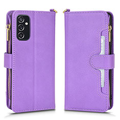 Handytasche Stand Schutzhülle Flip Leder Hülle BY2 für Samsung Galaxy M52 5G Violett