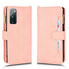 Handytasche Stand Schutzhülle Flip Leder Hülle BY2 für Samsung Galaxy S20 FE (2022) 5G Rosegold