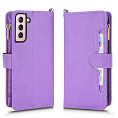 Handytasche Stand Schutzhülle Flip Leder Hülle BY2 für Samsung Galaxy S22 Plus 5G Violett