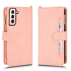 Handytasche Stand Schutzhülle Flip Leder Hülle BY2 für Samsung Galaxy S23 5G Rosegold