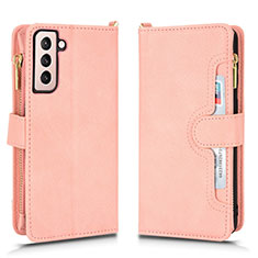 Handytasche Stand Schutzhülle Flip Leder Hülle BY2 für Samsung Galaxy S25 5G Rosegold