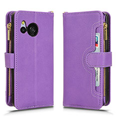 Handytasche Stand Schutzhülle Flip Leder Hülle BY2 für Sharp Aquos Sense8 Violett