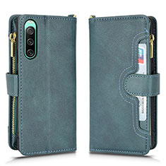 Handytasche Stand Schutzhülle Flip Leder Hülle BY2 für Sony Xperia 10 IV SO-52C Grün