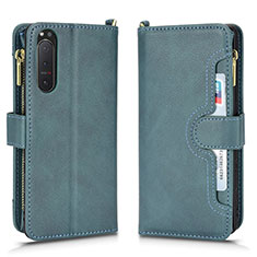 Handytasche Stand Schutzhülle Flip Leder Hülle BY2 für Sony Xperia 5 II Grün