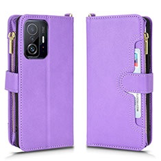 Handytasche Stand Schutzhülle Flip Leder Hülle BY2 für Xiaomi Mi 11T 5G Violett