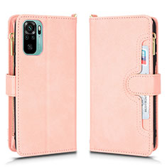 Handytasche Stand Schutzhülle Flip Leder Hülle BY2 für Xiaomi Redmi Note 10 4G Rosegold