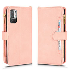 Handytasche Stand Schutzhülle Flip Leder Hülle BY2 für Xiaomi Redmi Note 10 JE 5G Rosegold