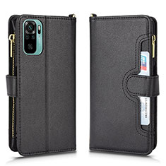 Handytasche Stand Schutzhülle Flip Leder Hülle BY2 für Xiaomi Redmi Note 10S 4G Schwarz