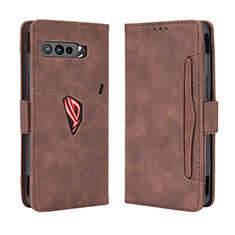 Handytasche Stand Schutzhülle Flip Leder Hülle BY3 für Asus ROG Phone 3 Braun