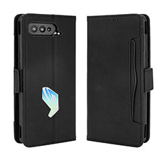 Handytasche Stand Schutzhülle Flip Leder Hülle BY3 für Asus ROG Phone 5 Ultimate Schwarz