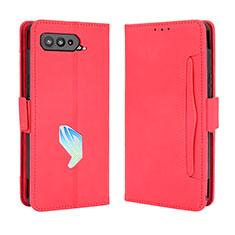 Handytasche Stand Schutzhülle Flip Leder Hülle BY3 für Asus ROG Phone 5 ZS673KS Rot