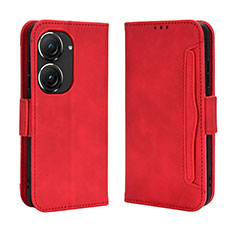 Handytasche Stand Schutzhülle Flip Leder Hülle BY3 für Asus Zenfone 9 Rot