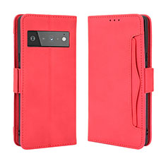 Handytasche Stand Schutzhülle Flip Leder Hülle BY3 für Google Pixel 6 Pro 5G Rot