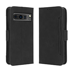 Handytasche Stand Schutzhülle Flip Leder Hülle BY3 für Google Pixel 8 Pro 5G Schwarz