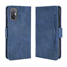 Handytasche Stand Schutzhülle Flip Leder Hülle BY3 für HTC Desire 21 Pro 5G Blau