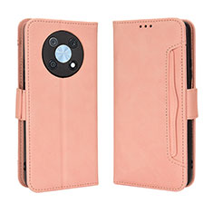 Handytasche Stand Schutzhülle Flip Leder Hülle BY3 für Huawei Enjoy 50 Pro Rosa