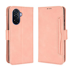 Handytasche Stand Schutzhülle Flip Leder Hülle BY3 für Huawei Enjoy 50 Rosa