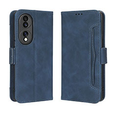 Handytasche Stand Schutzhülle Flip Leder Hülle BY3 für Huawei Honor 70 5G Blau