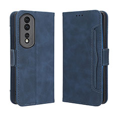 Handytasche Stand Schutzhülle Flip Leder Hülle BY3 für Huawei Honor 80 Pro 5G Blau