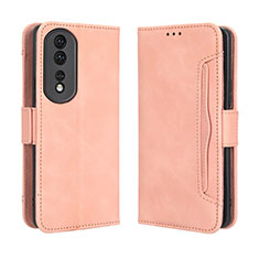 Handytasche Stand Schutzhülle Flip Leder Hülle BY3 für Huawei Honor 80 Pro Flat 5G Rosa