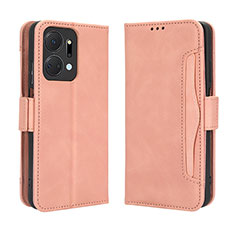 Handytasche Stand Schutzhülle Flip Leder Hülle BY3 für Huawei Honor X7a Rosa