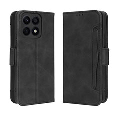 Handytasche Stand Schutzhülle Flip Leder Hülle BY3 für Huawei Honor X8a 4G Schwarz