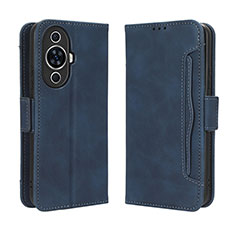 Handytasche Stand Schutzhülle Flip Leder Hülle BY3 für Huawei Nova 11 Blau