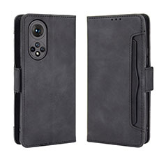 Handytasche Stand Schutzhülle Flip Leder Hülle BY3 für Huawei Nova 9 Schwarz