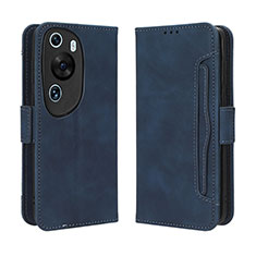 Handytasche Stand Schutzhülle Flip Leder Hülle BY3 für Huawei P60 Art Blau