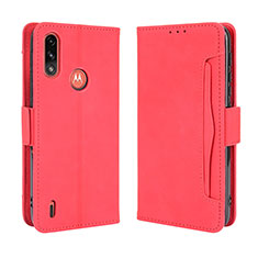 Handytasche Stand Schutzhülle Flip Leder Hülle BY3 für Motorola Moto E7 Power Rot