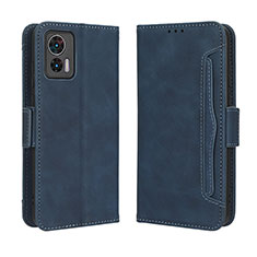 Handytasche Stand Schutzhülle Flip Leder Hülle BY3 für Motorola Moto Edge 30 Lite 5G Blau