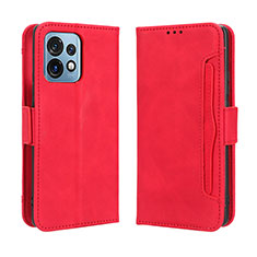 Handytasche Stand Schutzhülle Flip Leder Hülle BY3 für Motorola Moto Edge 40 Pro 5G Rot