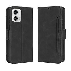 Handytasche Stand Schutzhülle Flip Leder Hülle BY3 für Motorola Moto G 5G (2023) Schwarz