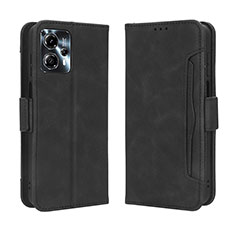 Handytasche Stand Schutzhülle Flip Leder Hülle BY3 für Motorola Moto G23 Schwarz