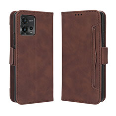 Handytasche Stand Schutzhülle Flip Leder Hülle BY3 für Motorola Moto G72 Braun