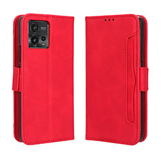 Handytasche Stand Schutzhülle Flip Leder Hülle BY3 für Motorola Moto G72 Rot