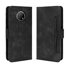 Handytasche Stand Schutzhülle Flip Leder Hülle BY3 für Nokia G300 5G Schwarz