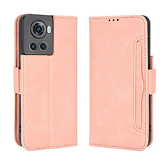 Handytasche Stand Schutzhülle Flip Leder Hülle BY3 für OnePlus 10R 5G Rosa