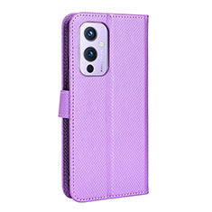 Handytasche Stand Schutzhülle Flip Leder Hülle BY3 für OnePlus 9 5G Violett