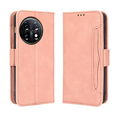 Handytasche Stand Schutzhülle Flip Leder Hülle BY3 für OnePlus Ace 2 Pro 5G Rosa