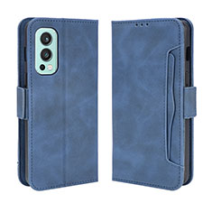 Handytasche Stand Schutzhülle Flip Leder Hülle BY3 für OnePlus Nord 2 5G Blau