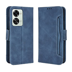 Handytasche Stand Schutzhülle Flip Leder Hülle BY3 für OnePlus Nord 2T 5G Blau