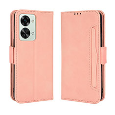 Handytasche Stand Schutzhülle Flip Leder Hülle BY3 für OnePlus Nord 2T 5G Rosa