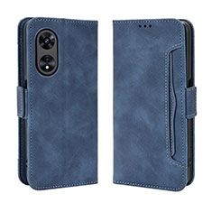 Handytasche Stand Schutzhülle Flip Leder Hülle BY3 für Oppo A1 Pro 5G Blau