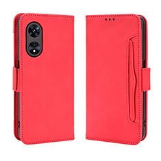 Handytasche Stand Schutzhülle Flip Leder Hülle BY3 für Oppo A1 Pro 5G Rot