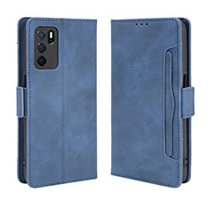 Handytasche Stand Schutzhülle Flip Leder Hülle BY3 für Oppo A16 Blau