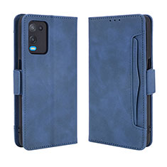 Handytasche Stand Schutzhülle Flip Leder Hülle BY3 für Oppo A54 4G Blau