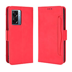 Handytasche Stand Schutzhülle Flip Leder Hülle BY3 für Oppo A57 5G Rot