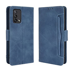 Handytasche Stand Schutzhülle Flip Leder Hülle BY3 für Oppo A74 4G Blau